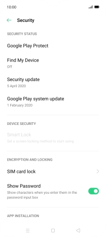 Press SIM card lock.