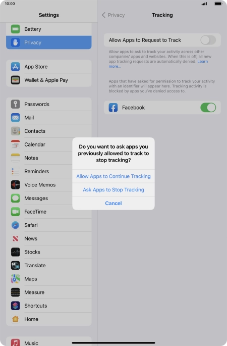If you turn off the function, press the required setting.