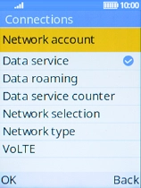 Select Network selection.