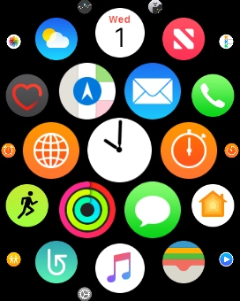 Press the message icon.