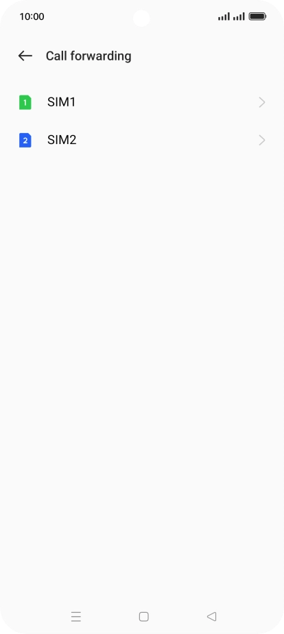 Press the name of the SIM.