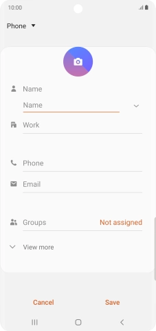 Press the address book drop down list.