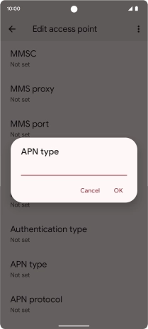Key in mms and press OK.