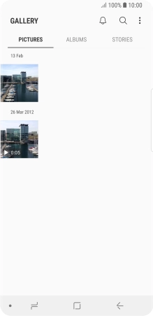 Press ALBUMS and go to the required folder.