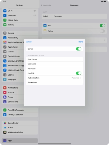 Press Authentication.