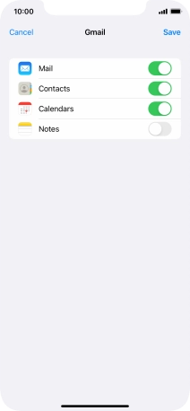 If this screen is displayed, you email account has been recognised and set up automatically. Follow the instructions on the screen to key in more information and finish setting up your phone.