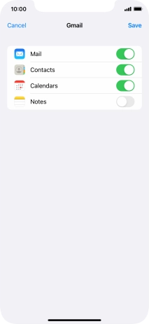 If this screen is displayed, you email account has been recognised and set up automatically. Follow the instructions on the screen to key in more information and finish setting up your phone.