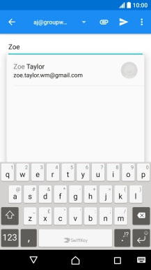 Press the required contact.