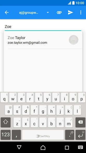 Press the required contact.