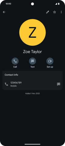 Slide your finger upwards starting from the bottom of the screen to return to the home screen.