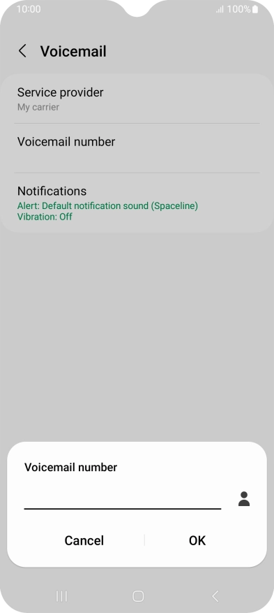 Key in +61414121121 and press OK.