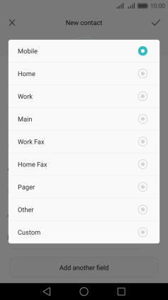 Press the required number type.