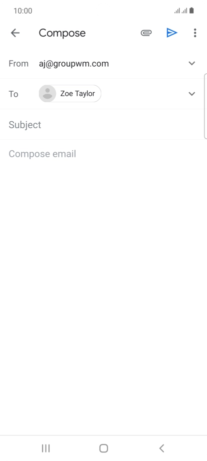 Press Subject and key in the required subject.