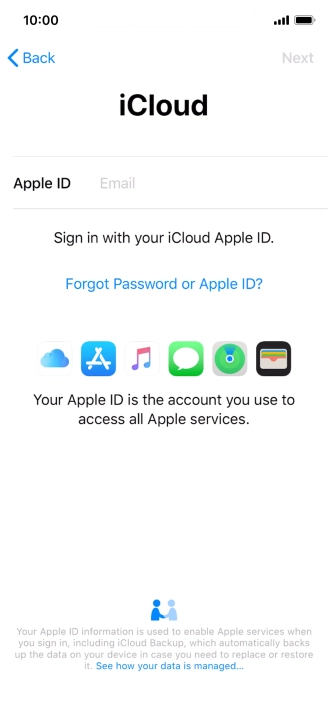 Press the field next to 