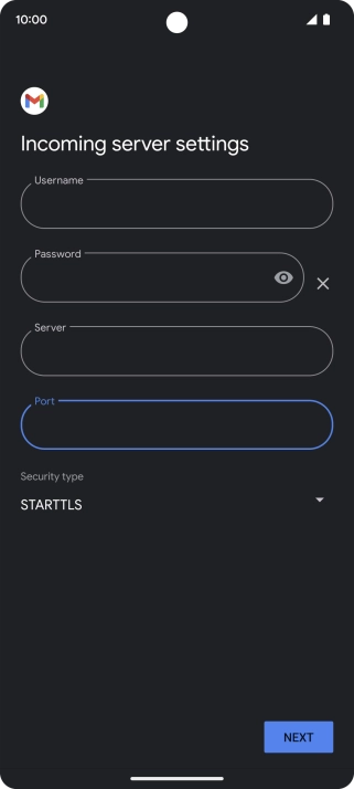Press the drop down list below 