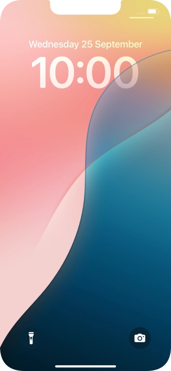 Slide your finger upwards starting from the bottom of the screen.