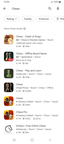 Press the required app.