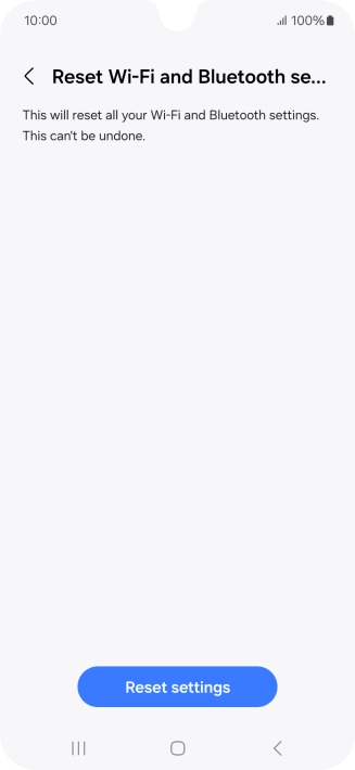 Press Reset settings.