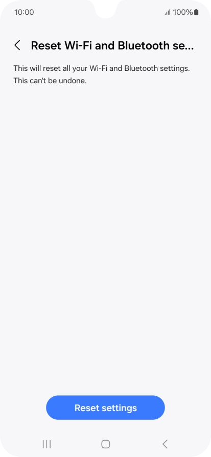 Press Reset settings.