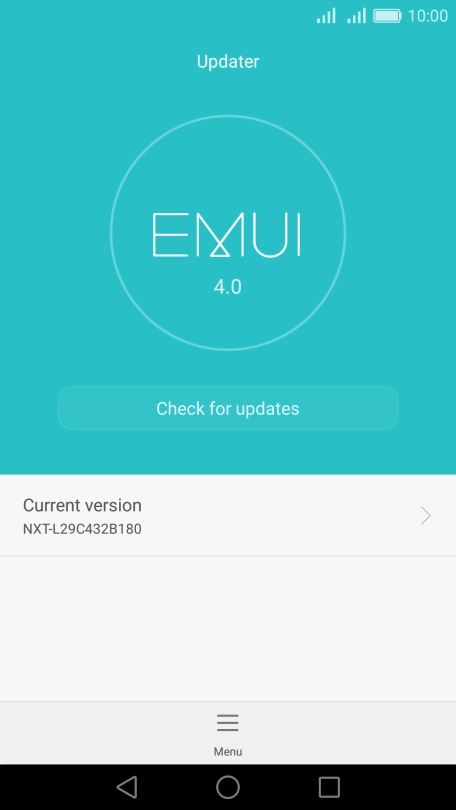 Press Check for updates. If a new software version is available, it's displayed. Follow the instructions on the screen to update the phone software.