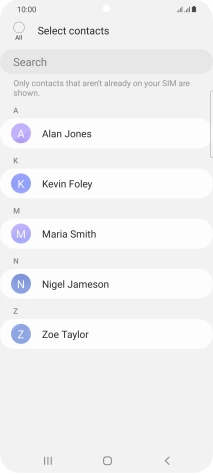 Press the field above 