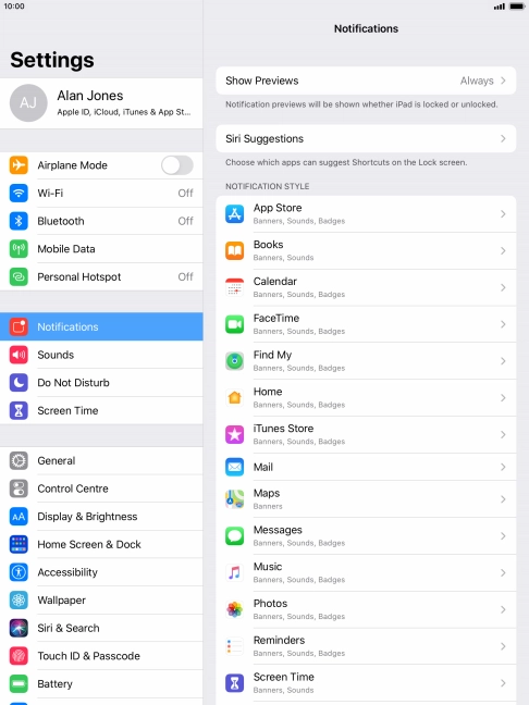 Press Show Previews.