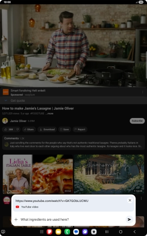 Follow the instructions on the screen to type or speak the required question for the video.