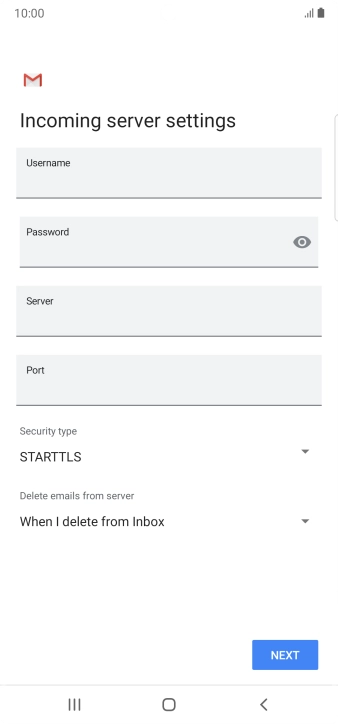 Press the field below 