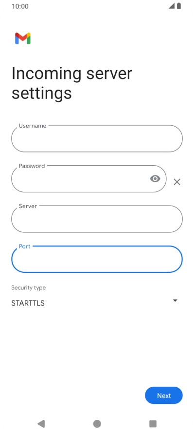 Press the drop down list below 