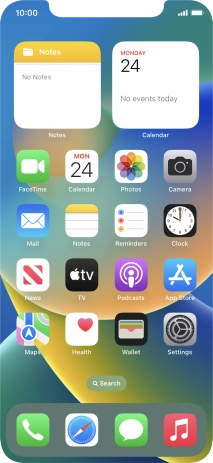 When the phone is turned on, you can always see the battery power level. The larger the coloured section of the battery icon, the more remaining battery power.