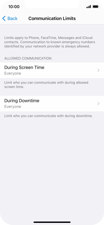 Press During Screen Time.