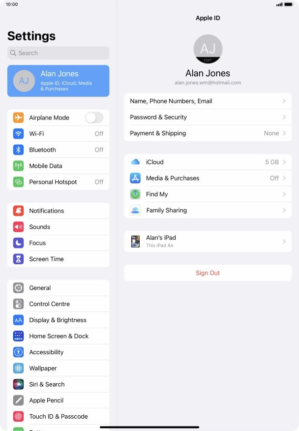 Slide your finger upwards starting from the bottom of the screen to return to the home screen.