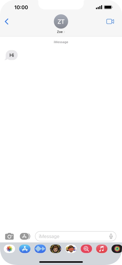 Slide your finger upwards starting from the bottom of the screen to return to the home screen.