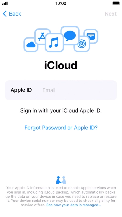 Press the field next to 