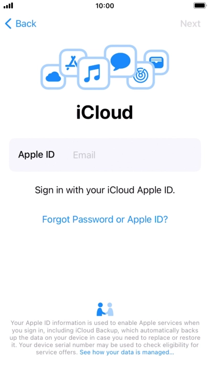 Press the field next to 