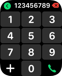 Key in the required number and press the call icon.