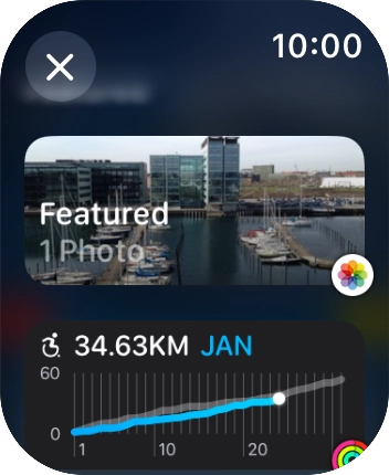 Press the required widget.