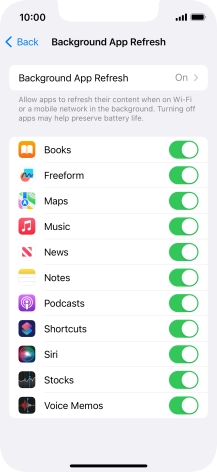 Press Background App Refresh.