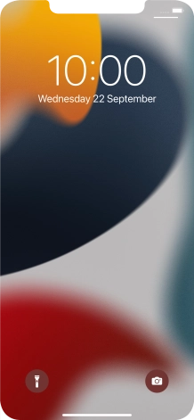 Slide your finger upwards starting from the bottom of the screen.