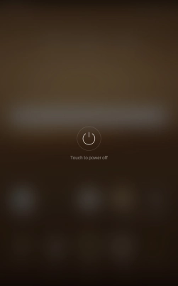 Press Touch to power off.