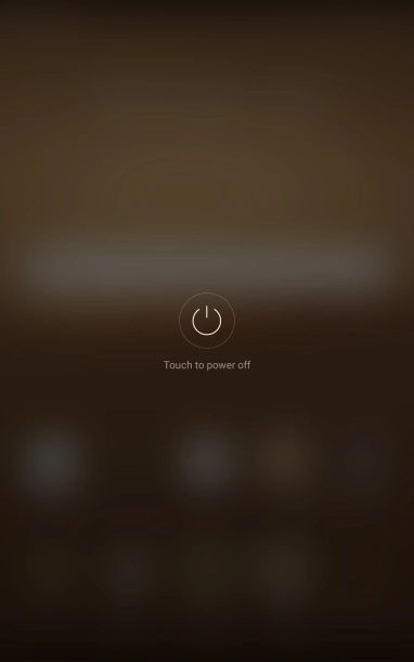 Press Touch to power off.