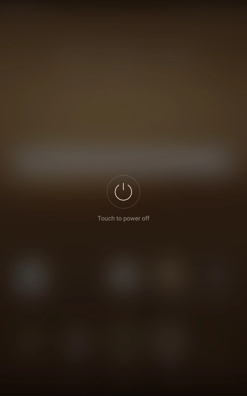 Press Touch to power off.