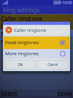 Highlight Fixed ringtones.