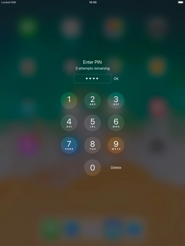 Key in your PIN and press OK.