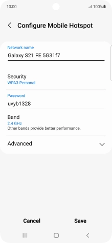 Press the field below 