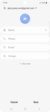 Press the address book drop down list.