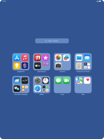 Press the required app.