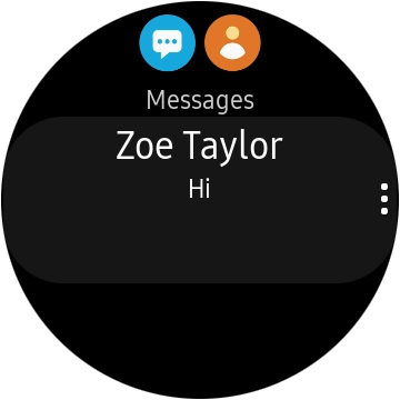 Press the menu icon.