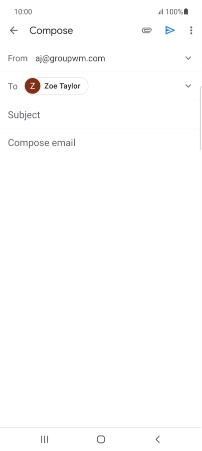 Press Subject and key in the required subject.