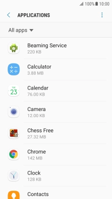 Press the required app.